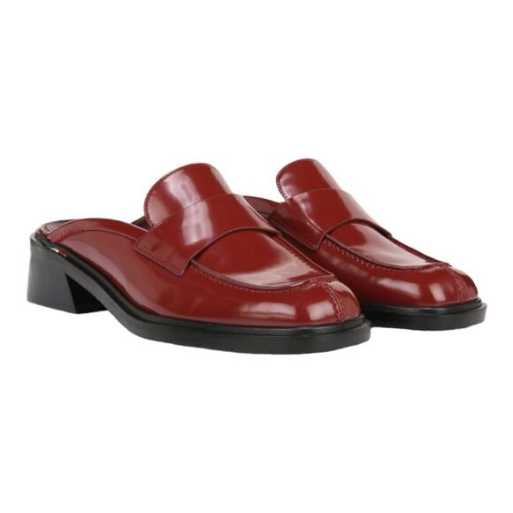 Franco Sarto Women’s Georgie Square Toe Mules in the Size 9M in Claret Color - Picture 1 of 9